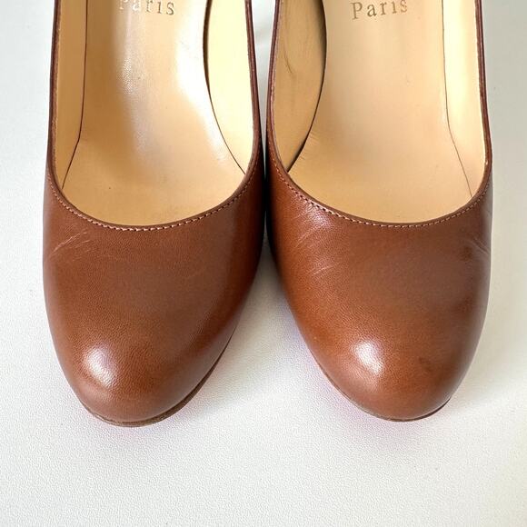 Christian Louboutin Nappa Leather Almond Toe 100mm Heels Pumps 36.5 - Picture 10 of 16